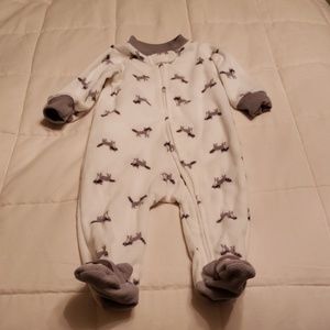 Carter's Raccoon Layette Size 6M.